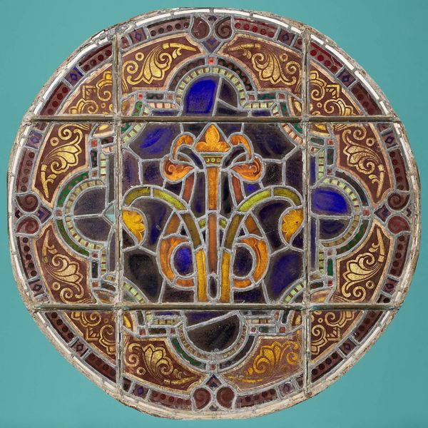 Large Ecclesiastical Roundel Stained Glass Panel