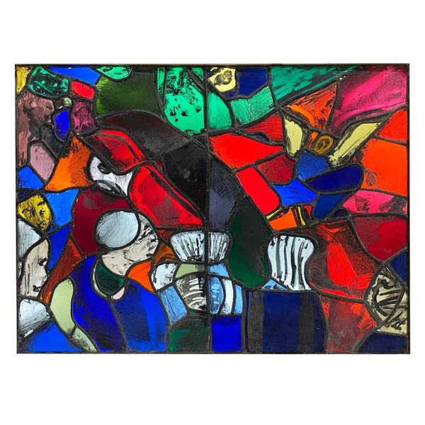 Patrick Reyntiens (B.1925) Abstract Stained Glass Window