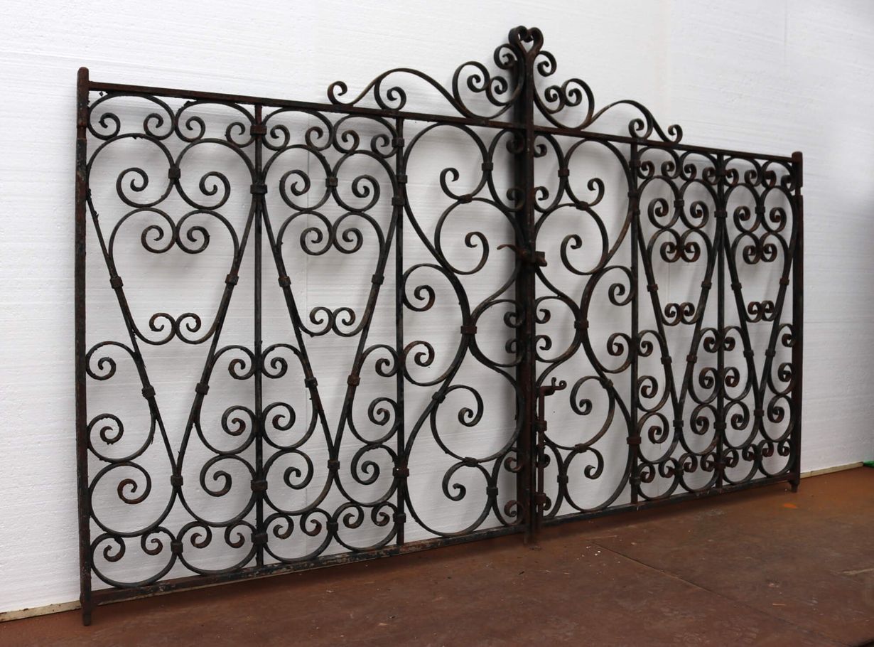 Set of Edwardian Wrought Iron Driveway Gates