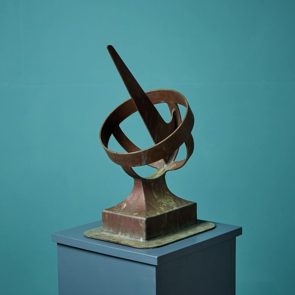 English Mid Century English Bronze Sundial