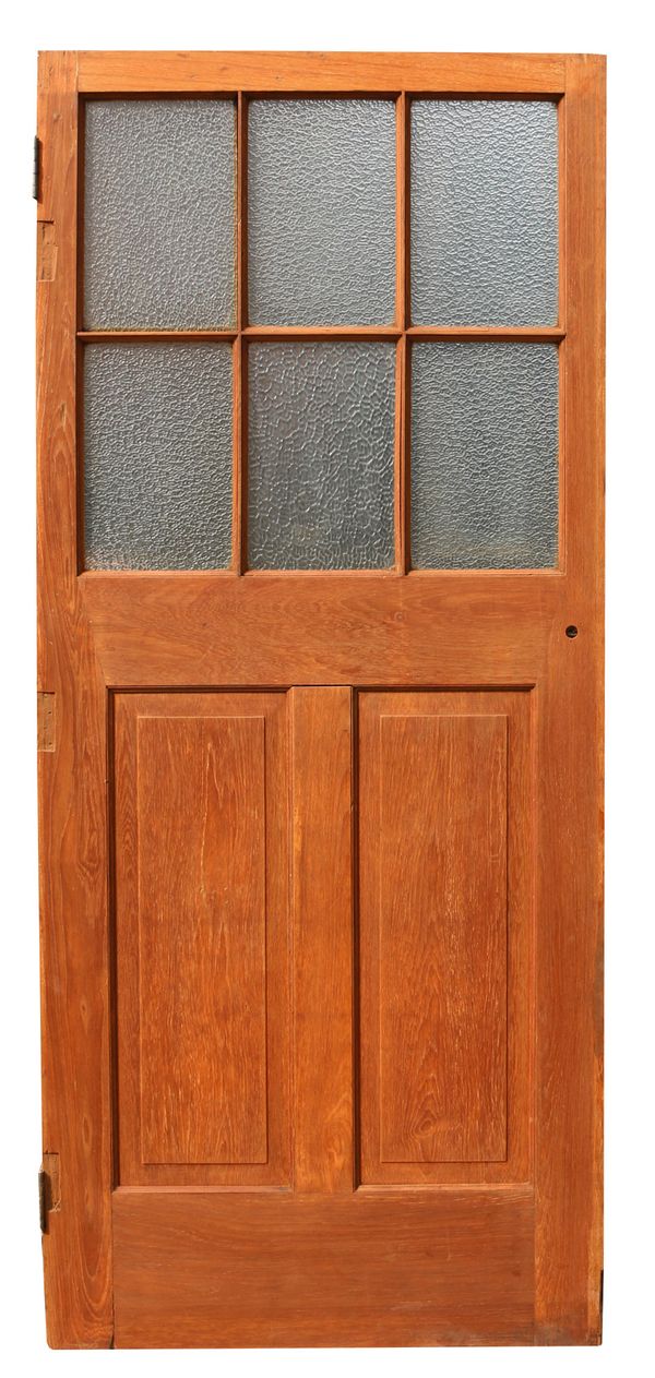 A Reclaimed Glazed Teak Door