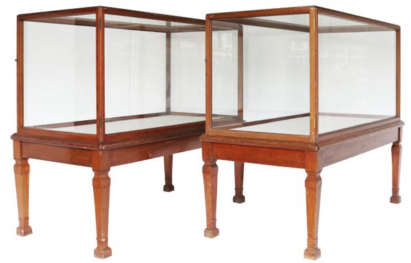 Antique Glazed Museum Display Cabinets