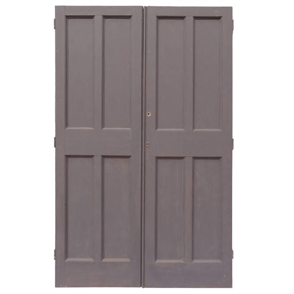 Set of Painted Pine Reclaimed Victorian Cupboard Doors