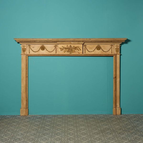 George III Pine & Gesso Fire Surround