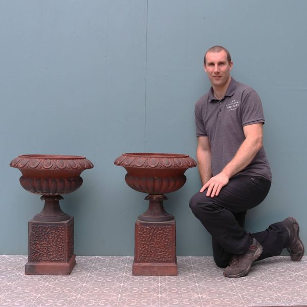 Pair of Victorian Antique Terracotta Urns