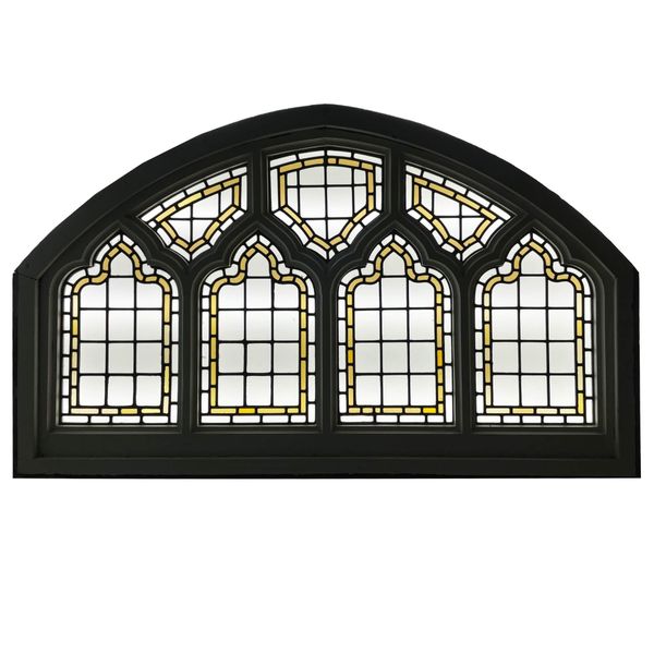 Arched Ecclesiastical Style Stained Glass Window