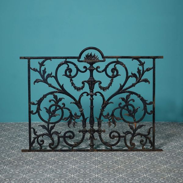 Victorian Cast Iron Decorative Railing Panel