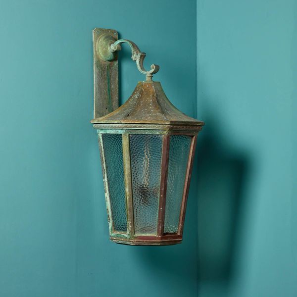 Large Reclaimed Bronze Wall Lantern