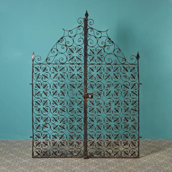 Set of Antique Wrought Iron Pedestrian Gates