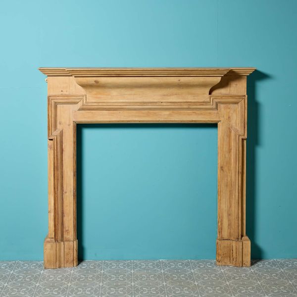 Late 19th Century Pine Fireplace