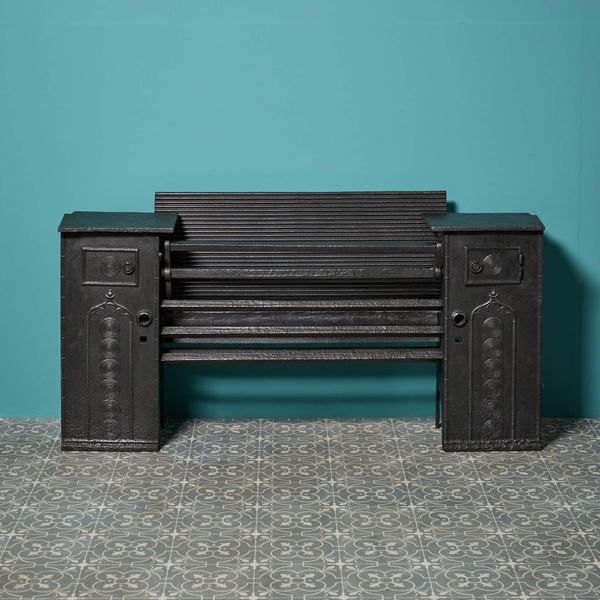 Large Antique English Georgian Style Hob Grate