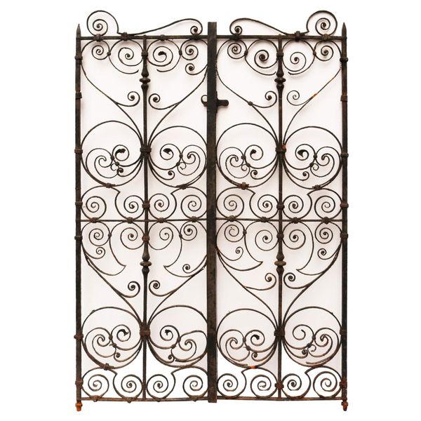 Set of Rare Georgian Wrought Iron Pedestrian Gates