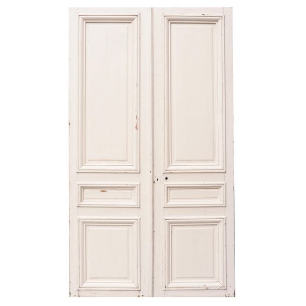 Tall Set of Painted Louis XVI Style Room Dividing Doors