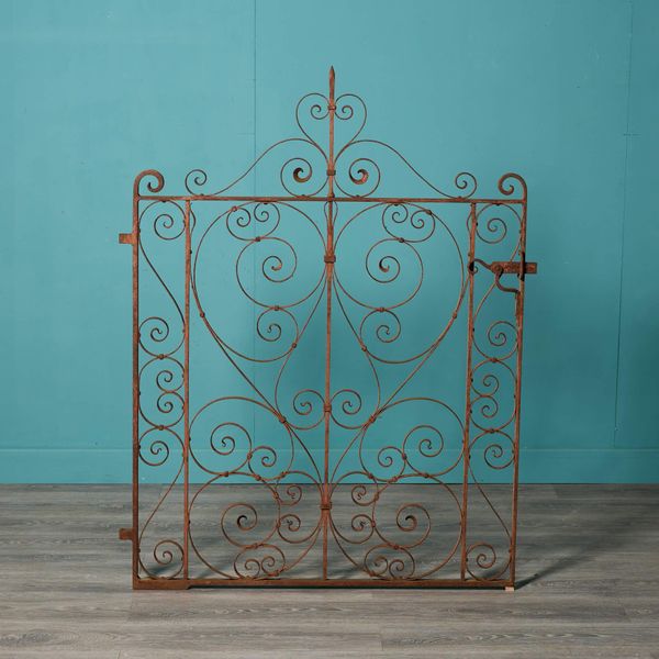 Reclaimed Victorian Style Wrought Iron Garden Gate