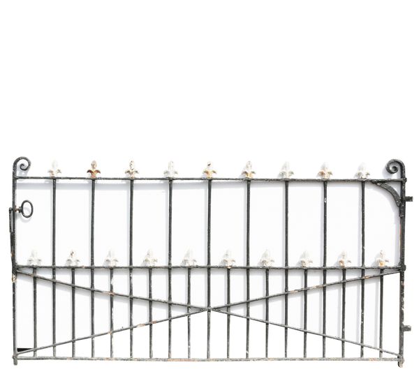 An Antique Wrought Iron Driveway Gate