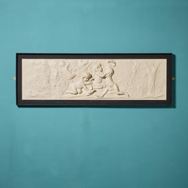 Reclaimed Neoclassical Style Plaster Wall Plaque