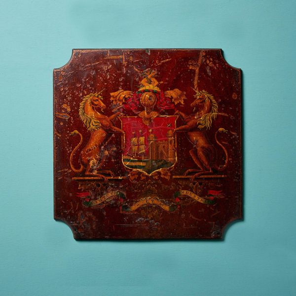 Antique 19th Century Coat of Arms Panel of Bristol