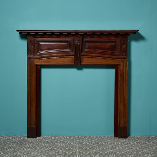 Antique English Mahogany Fire Surround