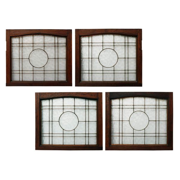 Set of 4 Reclaimed Copperlight Windows