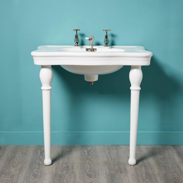 Antique French Louis Style Sink on Ceramic Legs