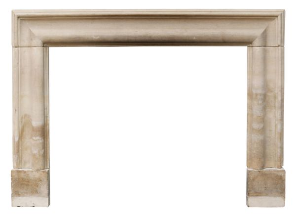 Reclaimed Antique Limestone Bolection Fire Surround