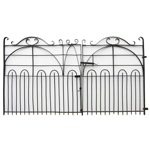 Set of Antique Wrought Iron Driveway Gates 291 cm (9’5”)