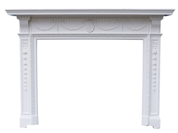 A Painted Georgian Style Reclaimed Fire Surround