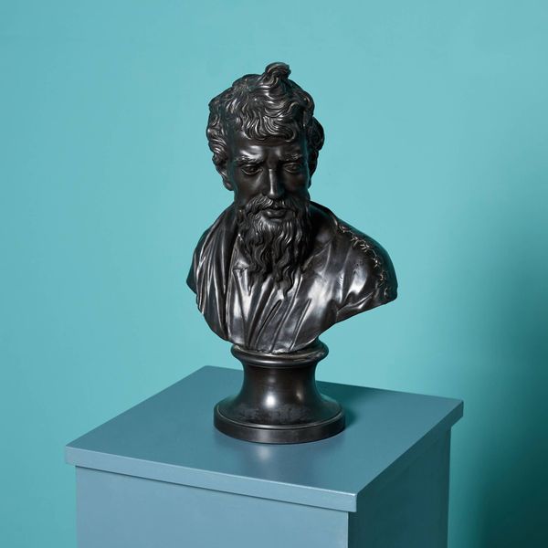 Antique Wedgwood Basalt Bust of Plato