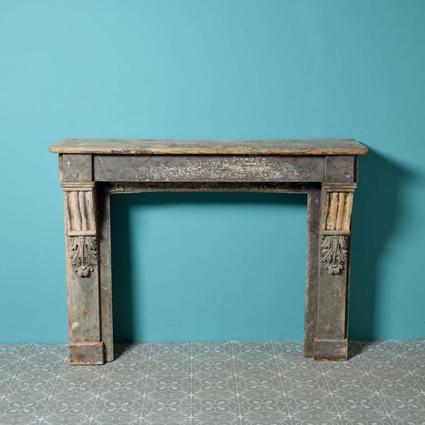 Antique Louis XIV Style Pine Fireplace