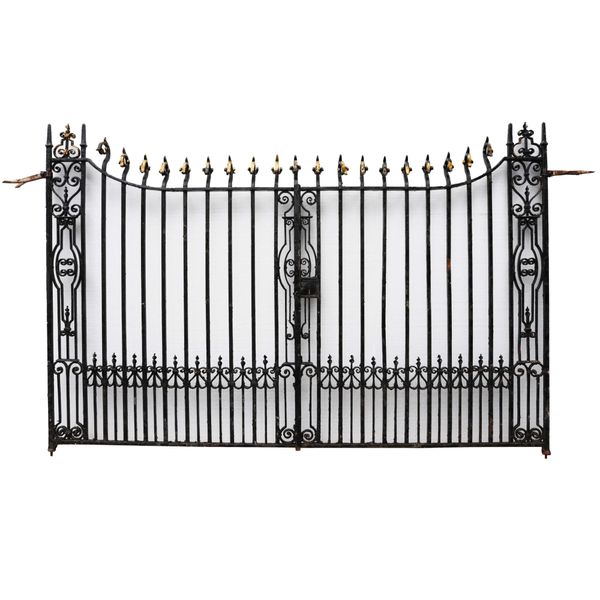 Georgian Style Wrought Iron Driveway Gates 291 cm (9’5”)