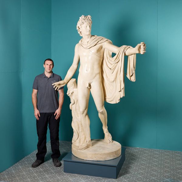 Full Size Plaster Cast Statue of ‘The Apollo Belvedere’