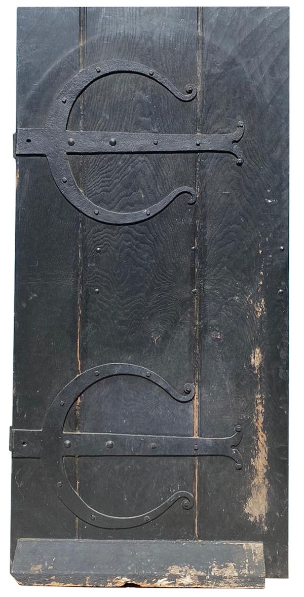 A Reclaimed English Gothic Style Oak Exterior Door