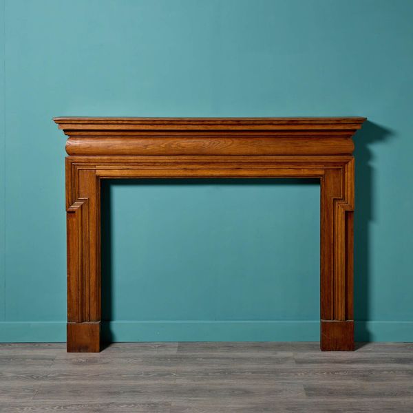 Original Victorian Antique Oak Fire Surround