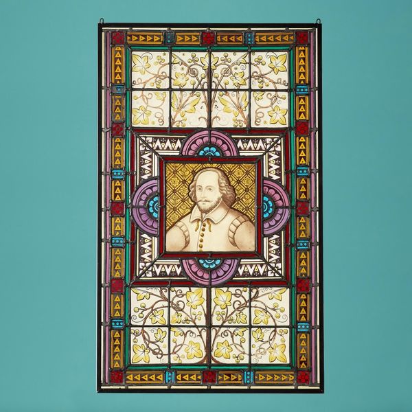 Shakespeare Antique Stained Glass Window