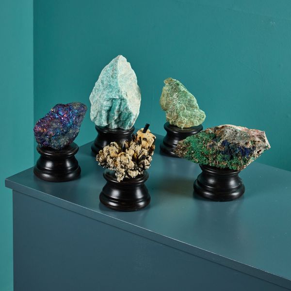 Collection of 5 Cabinet Scale Minerals