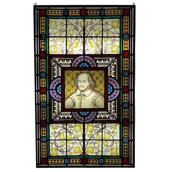 Shakespeare Antique Stained Glass Window