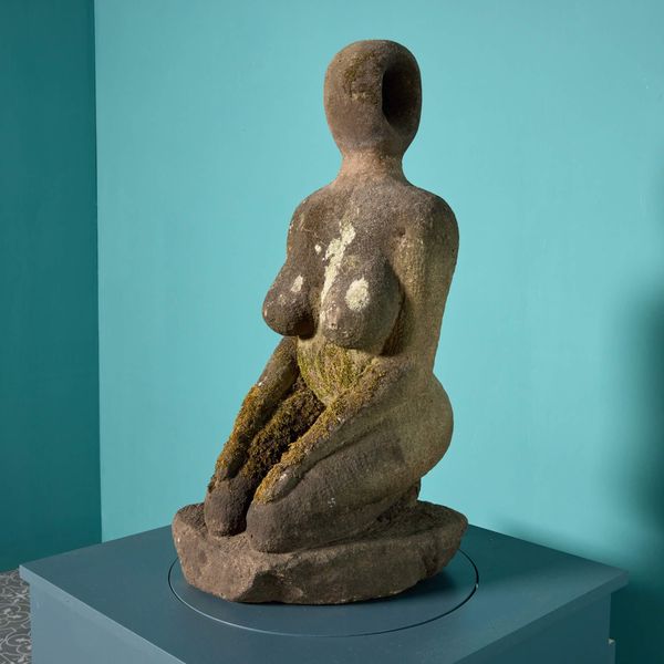 Abstract Stone Sculpture of a Female Form