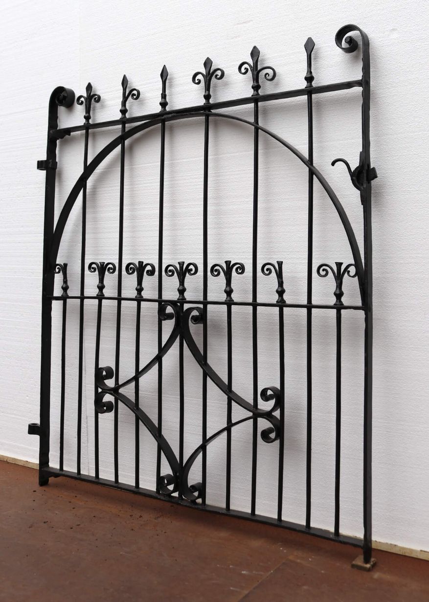 Antique Georgian Style Wrought Iron Side Gate