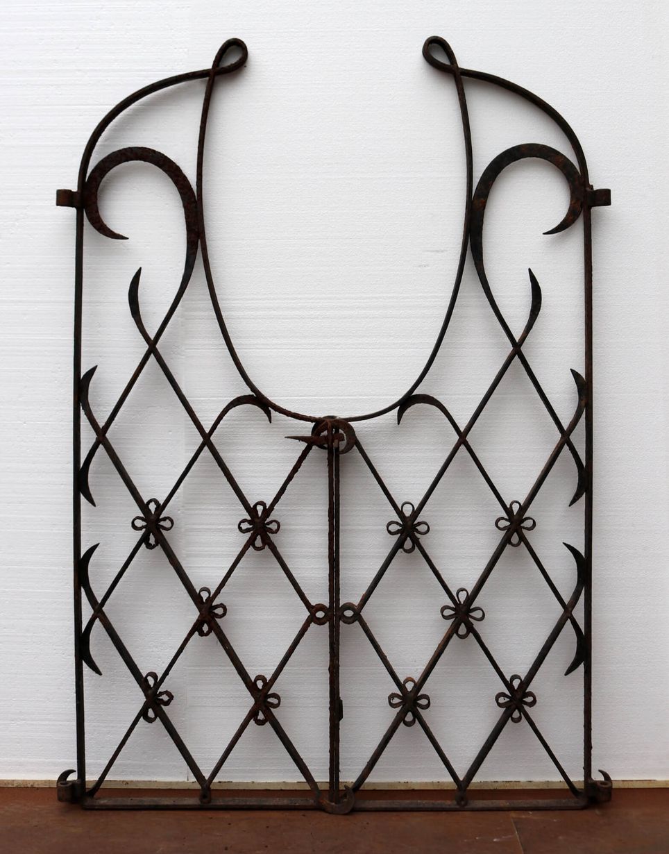 Set of Tall Unusual Reclaimed Wrought Iron Garden Gates