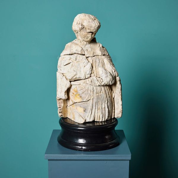 Medieval English Alabaster Statue