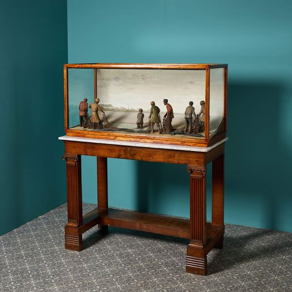 Large Handcarved Nautical Diorama from the Romaoff Caviar Co.