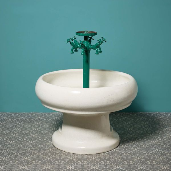 Large Freestanding Communal Round Sink