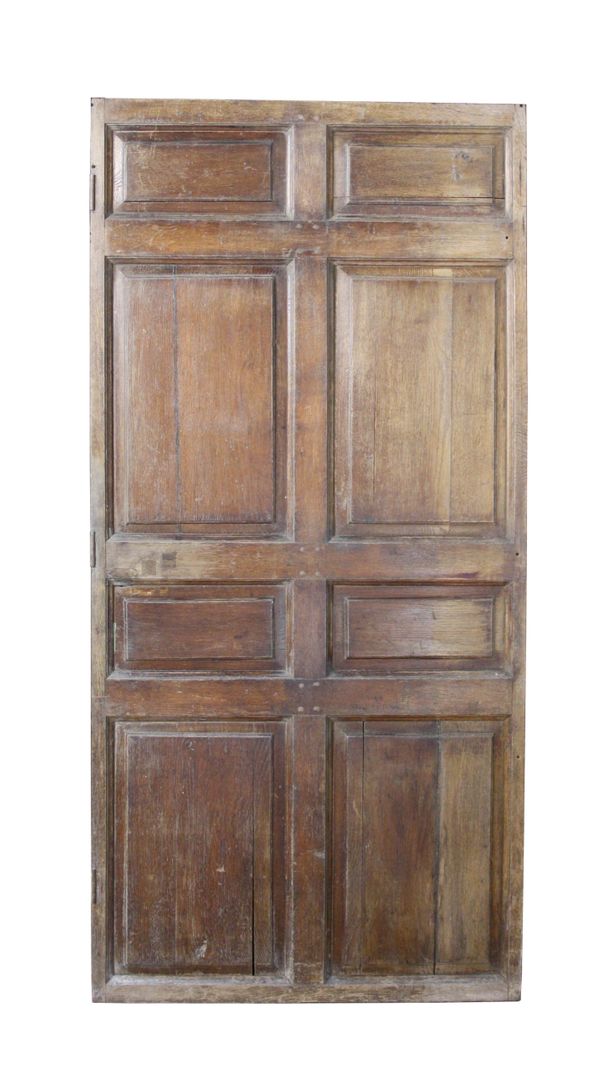 An English Georgian Period Oak Panelled Door