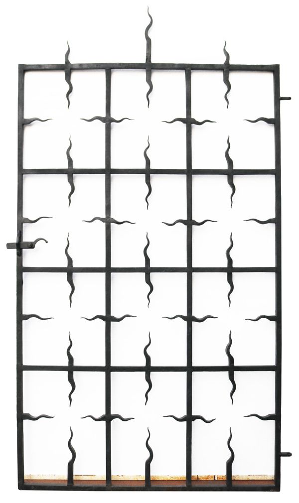 Wrought Iron Tall Antique Gate