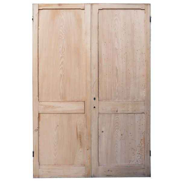 Set of Reclaimed Stripped Pine Cupboard Doors