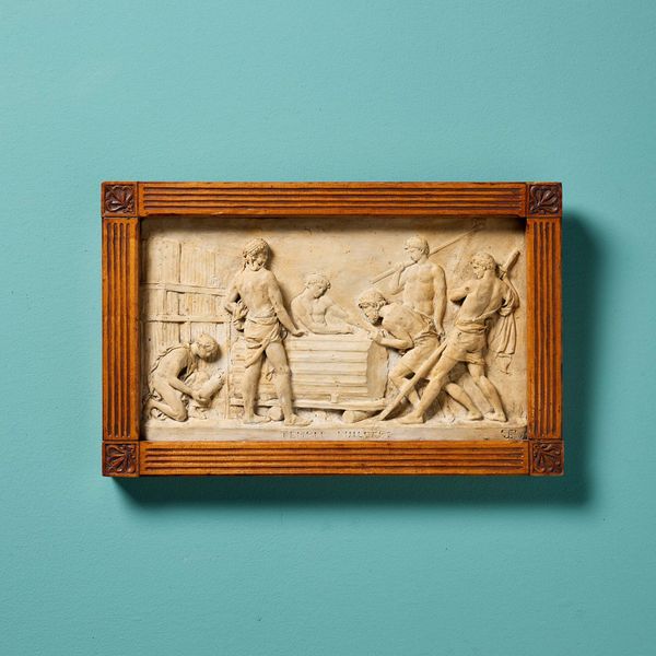 Antique 19th Century Neoclassical Style Composition Plaque