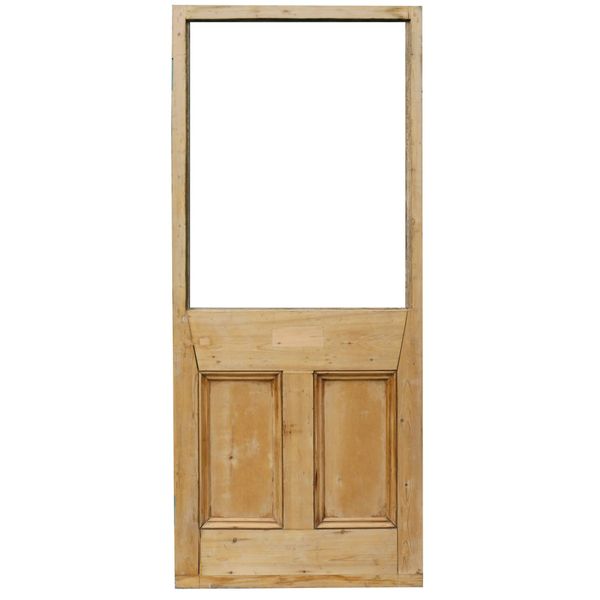 Reclaimed Edwardian Pine Front Door for Glazing