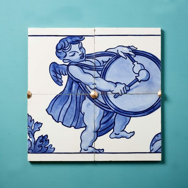Antique Renaissance Style Tiled Frieze Panel by Minton Hollins